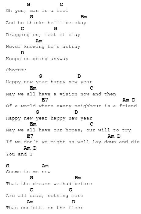 ABBA - Happy New Year, Code