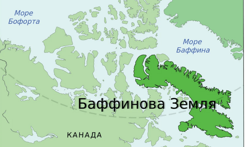 Бафинов на карте Земля