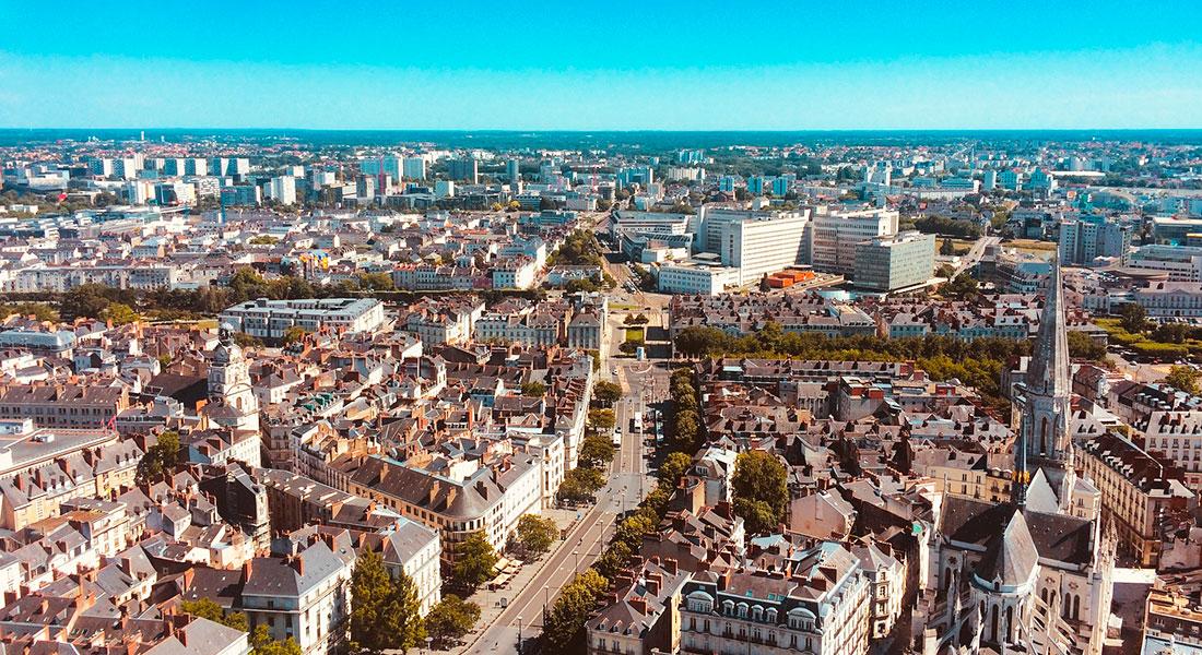 Городские достопримечательности Нанта, Франция.