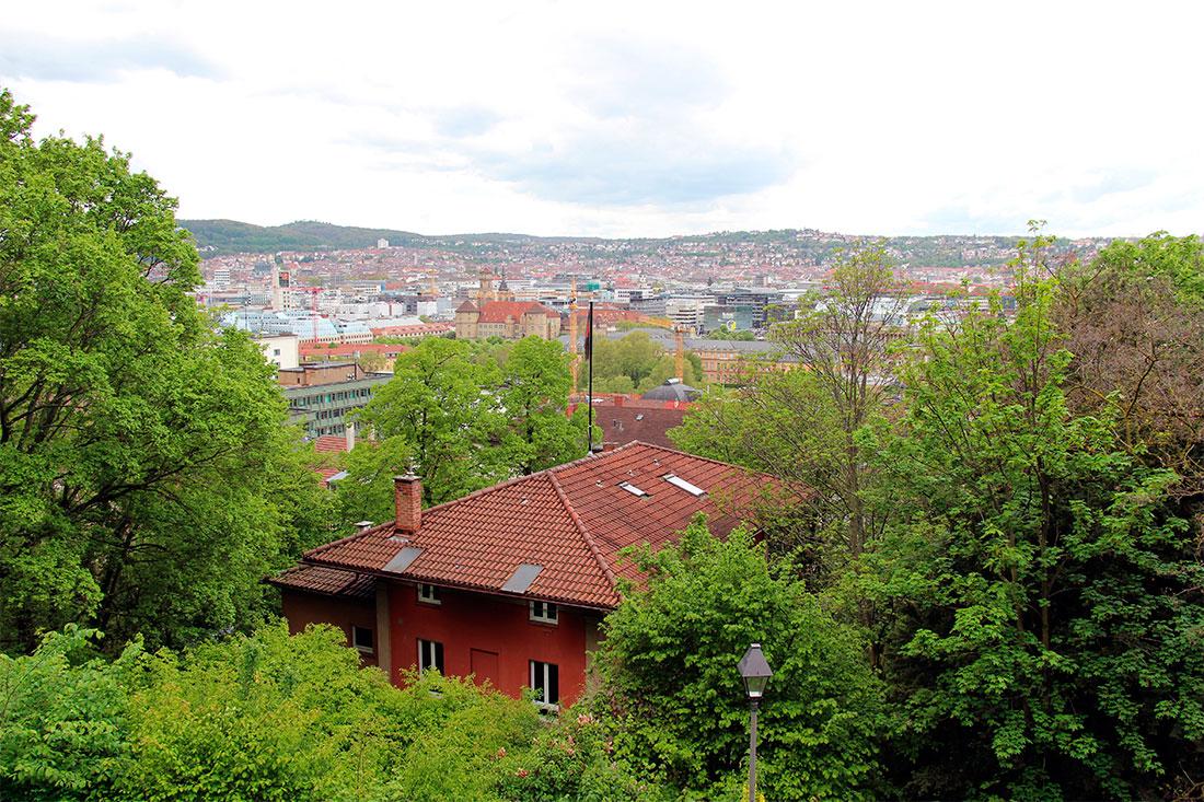 Вид со смотровой площадки на Эугенсплац