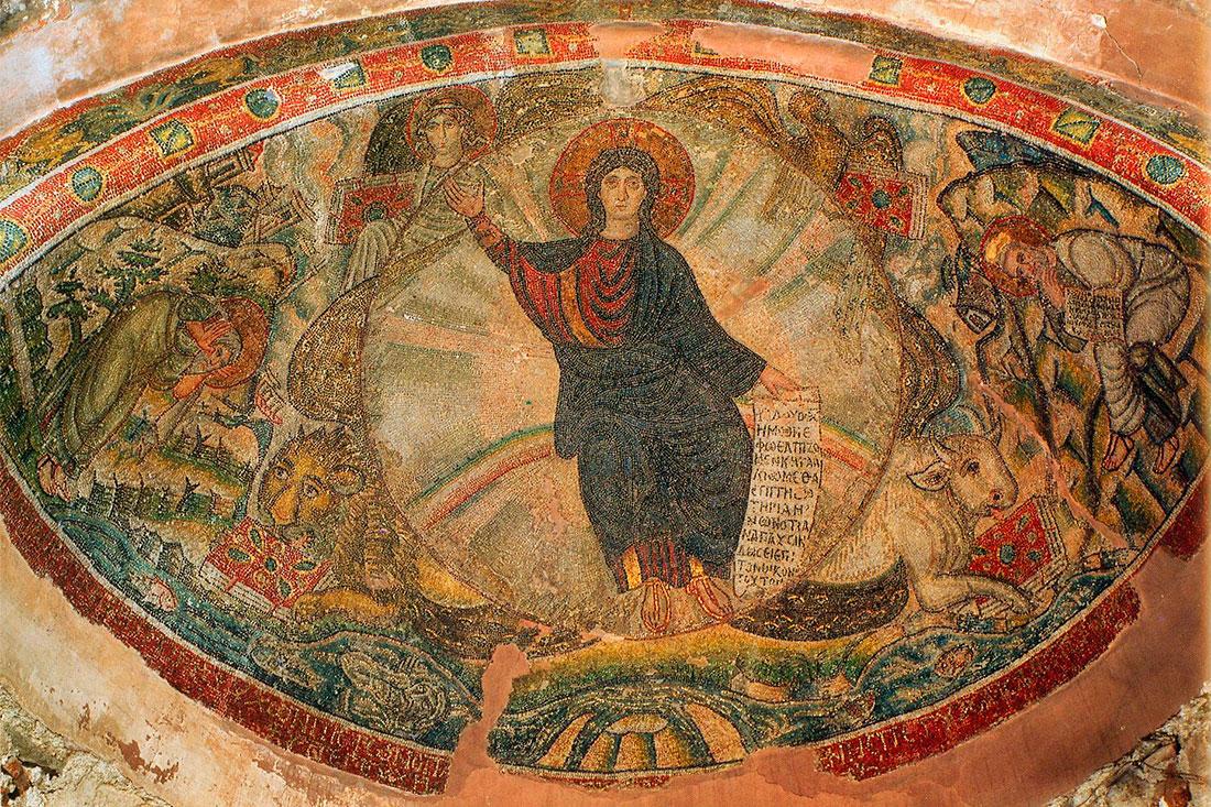 Великолепные фрески храма Святого Давида (монастырь Латом)