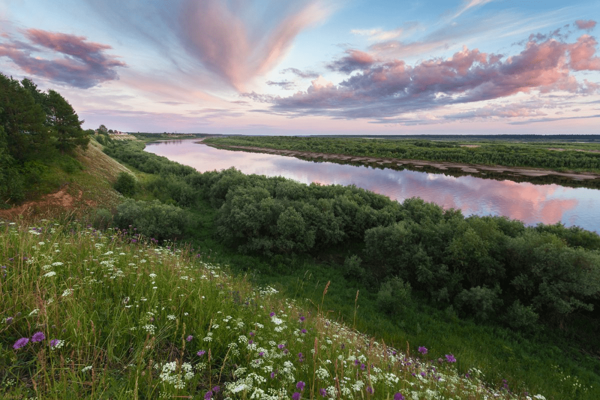 Верховья реки Северная Двина: исток 